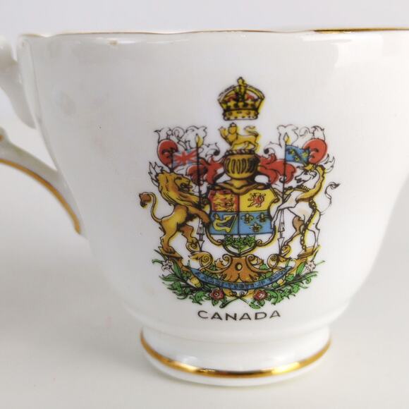 Vtg Regency Bone China Niagara Falls Canada Cup & Saucer Souvenir Made England - Picture 9 of 12